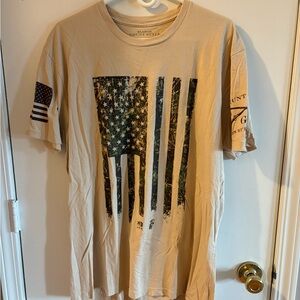XL Grunt Style Tan Graphic T-Shirt for Men